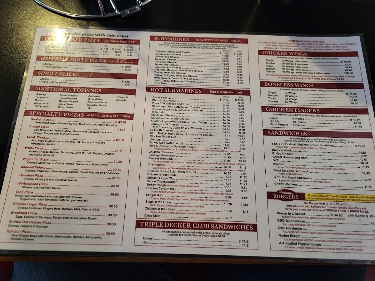 Imperial Pizza - Abbott Road Menu - Image 3